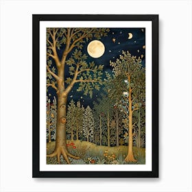 William Morris Forest At Night 5 Poster