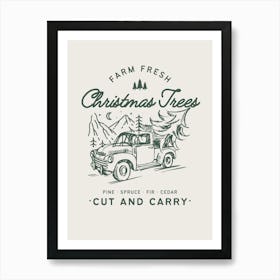 Farm Fresh Christmas Tree 3 Art Print