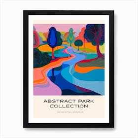 Abstract Park Collection Poster Kensington Gardens London 2 Art Print