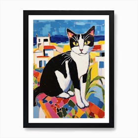 Painting Of A Cat In Djerba Tunisia 1 Art Print