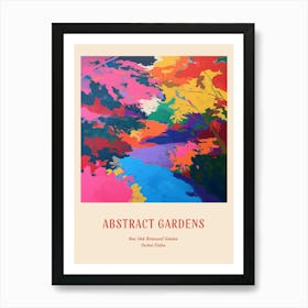 Colourful Gardens New York Botanical Garden Usa 1 Red Poster Art Print