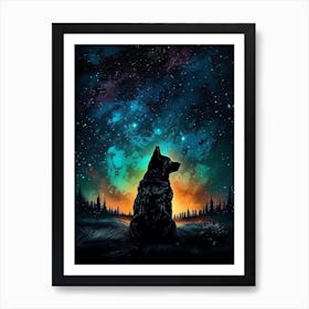 The Dog From The Movie Man On The Moon In The Galaxy Art Print
