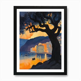 Sunset In Sardinia Art Print