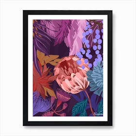 Abstract Floral Pattern Art Print