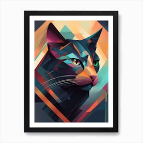 Abstract Cat 6 Art Print