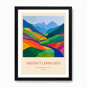 Colourful Abstract Berchtesgaden National Park Germany 3 Poster Art Print