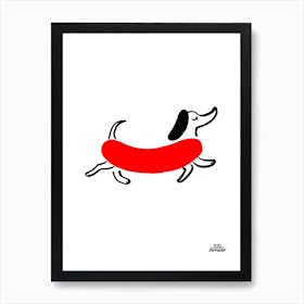 Hot Dog Art Print