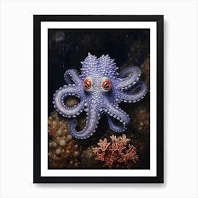 Star Sucker Pygmy Octopus Illustration 9 Poster