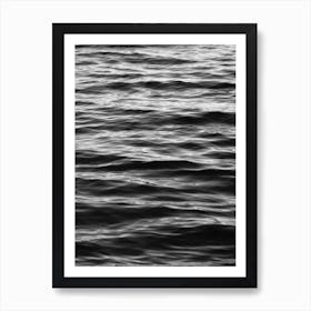 Black Ocean Art Print