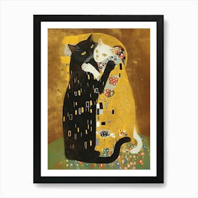 Kitty Klimt Art Print