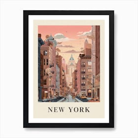 Vintage Travel Poster New York 4 Art Print