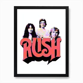 Rush Band Splash Colorful Art Poster