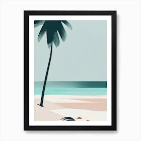 Fiji Beach Simplistic Tropical Destination Art Print