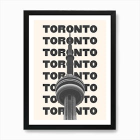 Toronto Black & White Art Print