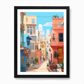 Tel Aviv Israel 8 Illustration Art Print