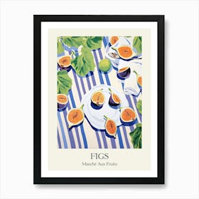 Marche Aux Fruits Figs Fruit Summer Illustration 4 Art Print