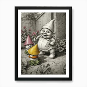 Gnome Garden Art Print