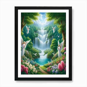 Angels In The Forest 5 Art Print