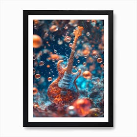 Underwater Guitar 2 Art Print