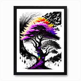 Rainbow Tree 8 Art Print