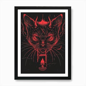 Devil Cat Art Print