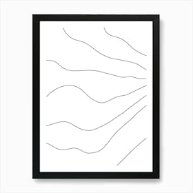 Wavy Lines 28 Art Print