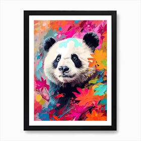 Panda Art In Color Field Painting Style 1 Art Print