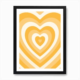 Heartbeat Creamsicle Art Print