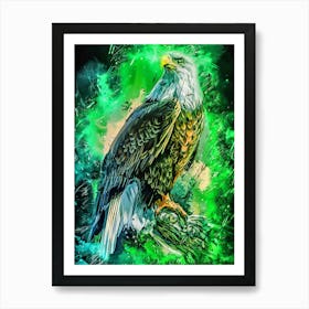 Bird Eagle Abstract Art Art Print