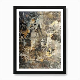 African Ethnic Tribal Illustration Art 20 Art Print