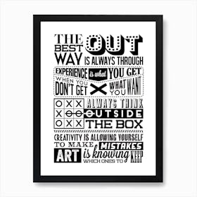 The Best Way Out Vintage Art Print