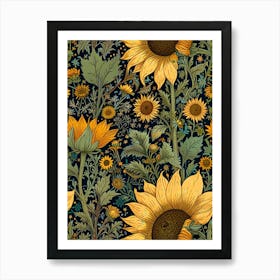 William Morris Sunflowers Art Print