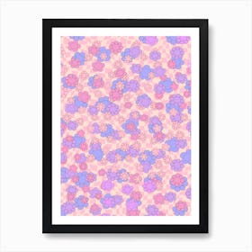 Pink & Purple Flowers Art Print