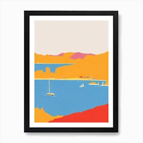 Cala Llombards Mallorca Spain Midcentury Art Print