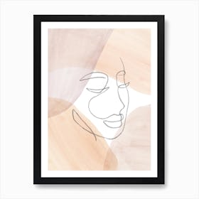Woman'S Face Art Print