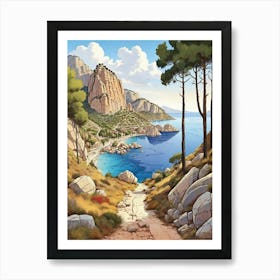 Path To The Sea 3 Art Print