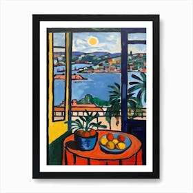 Window View Of Sydney In The Style Of Fauvist 1 Art Print