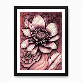 Lotus Flower 1 Art Print