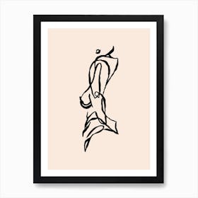 Spirited Ink Drawing Art Print