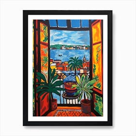 Window Copenhagen Denmark In The Style Of Matisse 1 Art Print