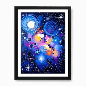 Galaxy Canvas Poster