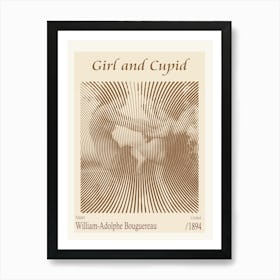 Girl And Cupid – William Adolphe Bouguereau (1880) Art Print