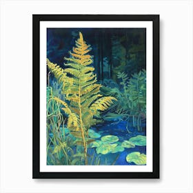 Walking Fern Painting 1 Art Print