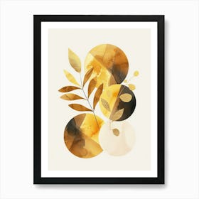 Golden Leaves 45 Art Print