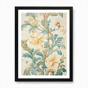 Floral Wallpaper 373 Art Print