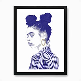 Afro Girl 52 Art Print