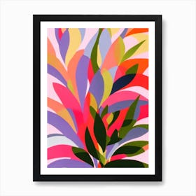 Christmas Cactus 2 Colourful Illustration Plant Art Print