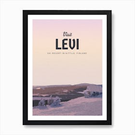 Ski Resort In Levi Art Print