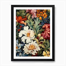 Floral Wallpaper 18 Art Print