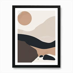 Hues Of The Horizon Minimalist Style Art Print